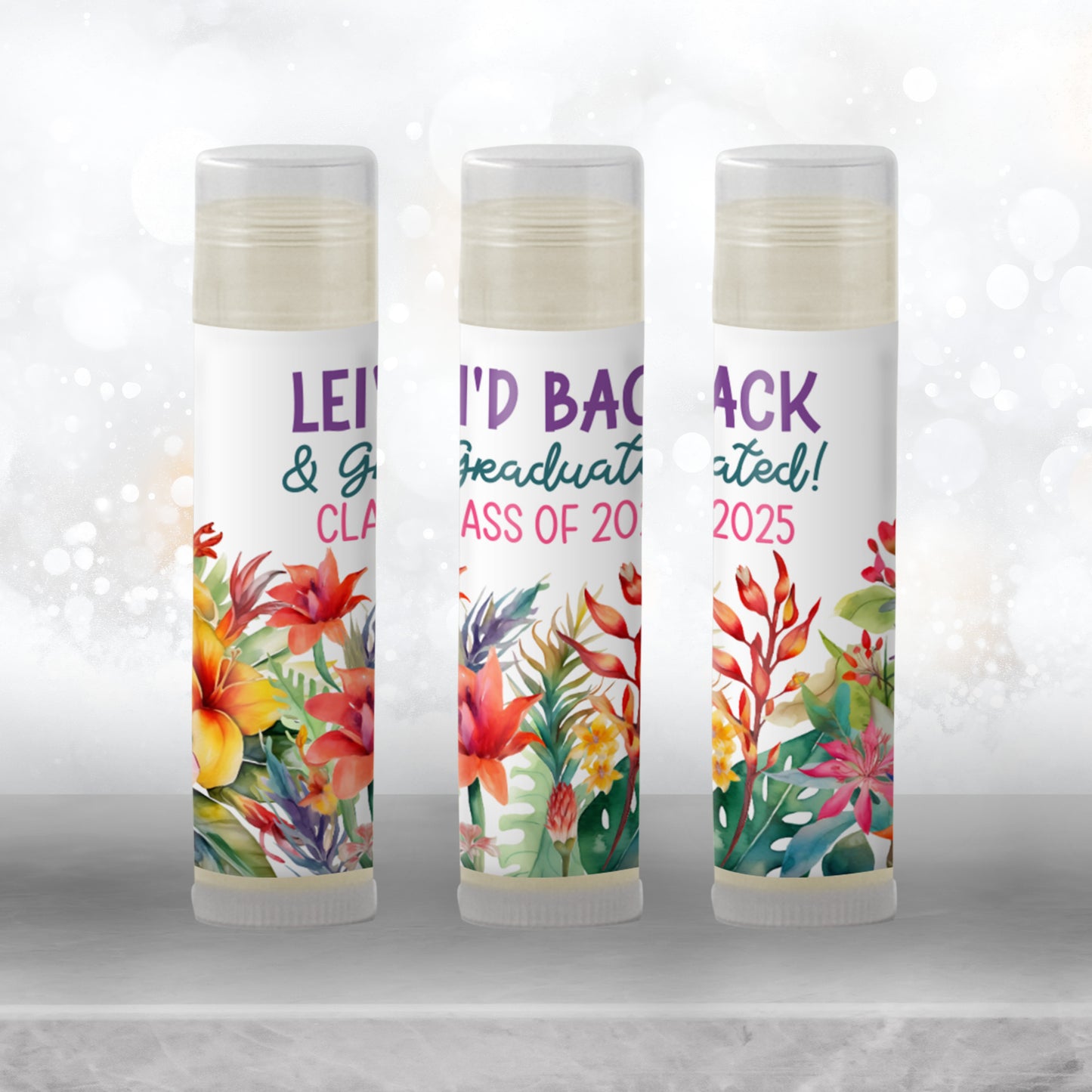 Luau Chapstick Favors: Hawaiian Baby Shower, Tropical Party Gift