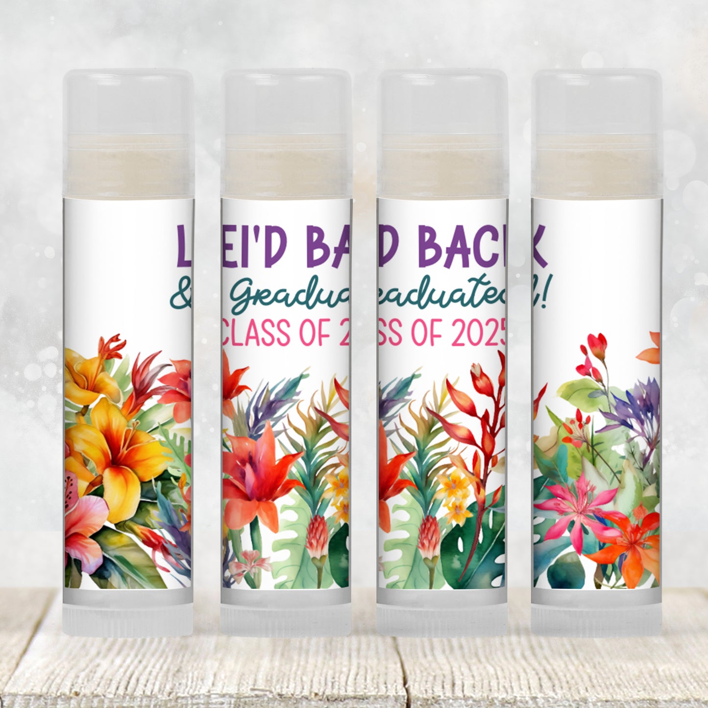 Luau Chapstick Favors: Hawaiian Baby Shower, Tropical Party Gift
