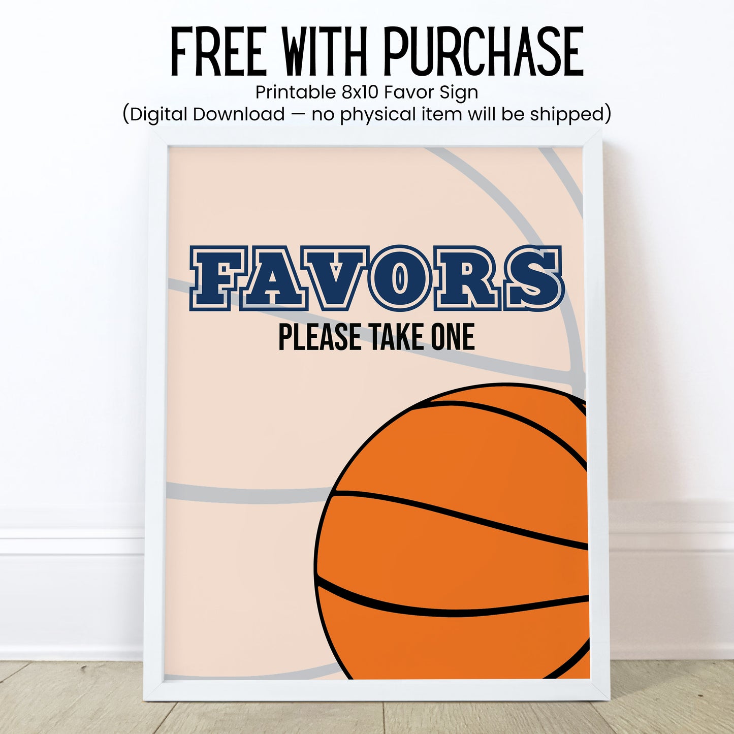 Basketball Lip Balm Label Template: Sports Baby Shower, Boy Favor