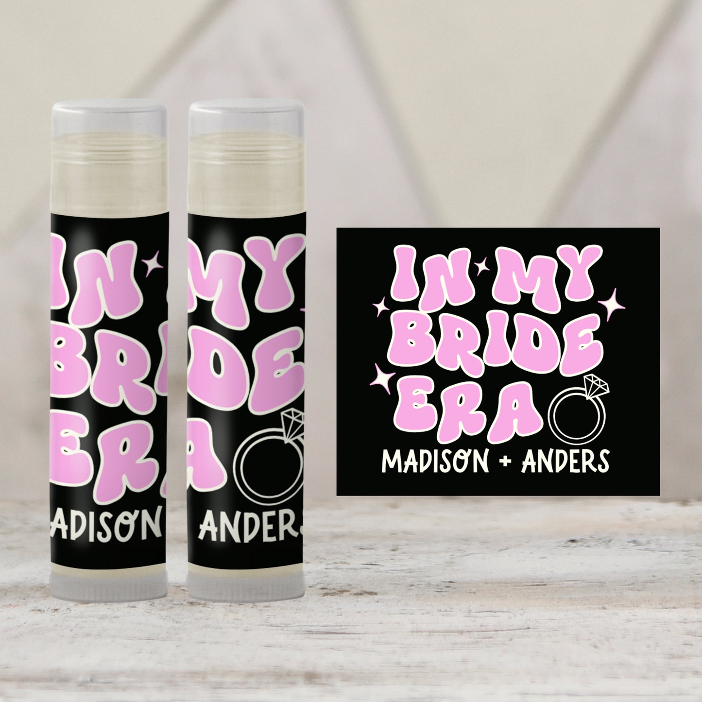 In My Bride Era Chapstick Label Template: Bachelorette, Bridal Shower Favor