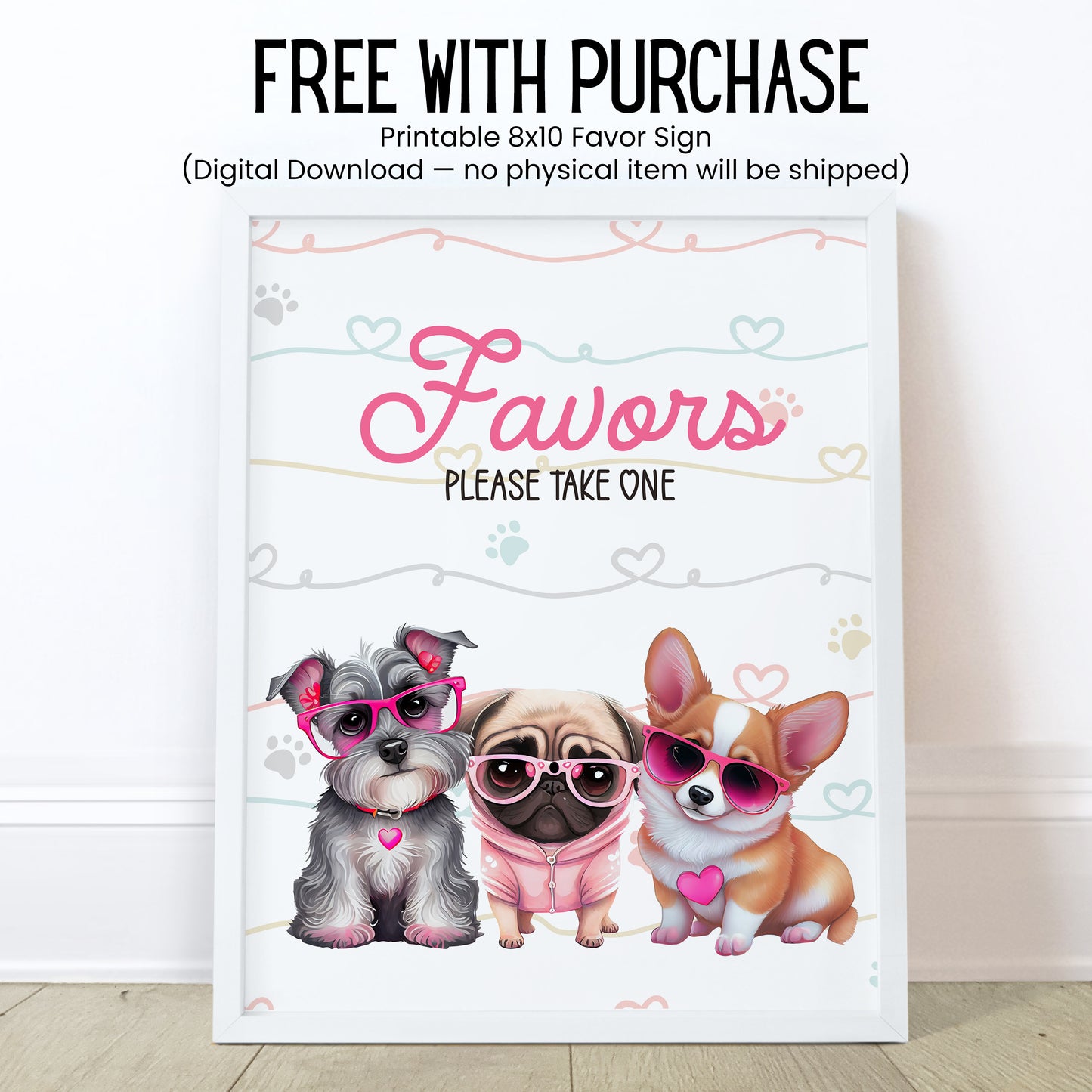 Puppy Party Chapstick Label Template: Dog Birthday, Kids Favor