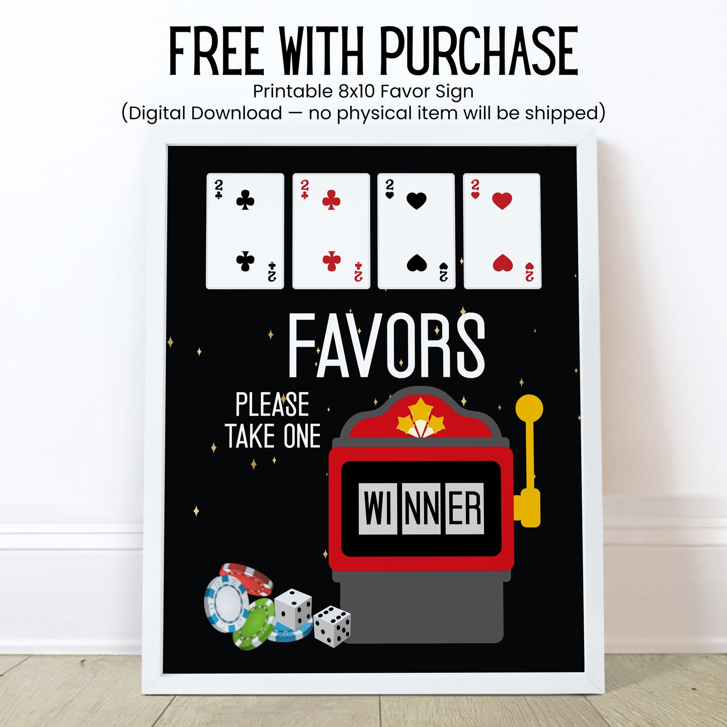Casino Chapstick Favors: Vegas Birthday, Bachelorette, Poker Night Gift