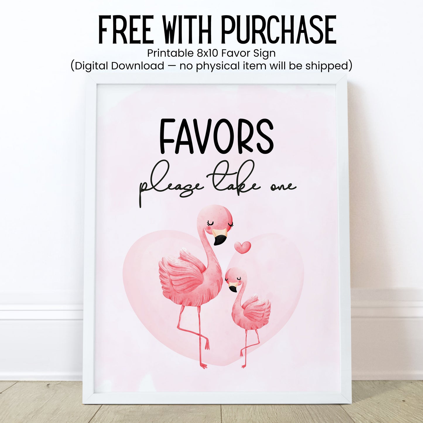 Flamingo Chapstick Label Template: Tropical Baby Shower, Pink Favor