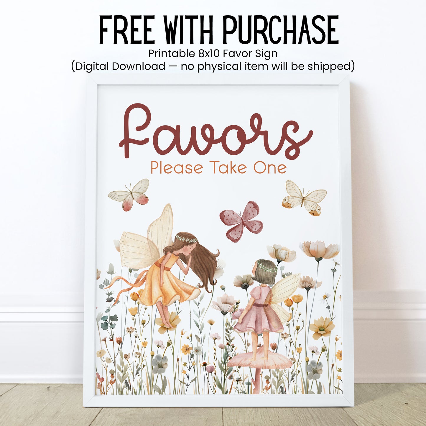 Fairy Lip Balm Label Template: Baby Shower, Enchanted Garden Party