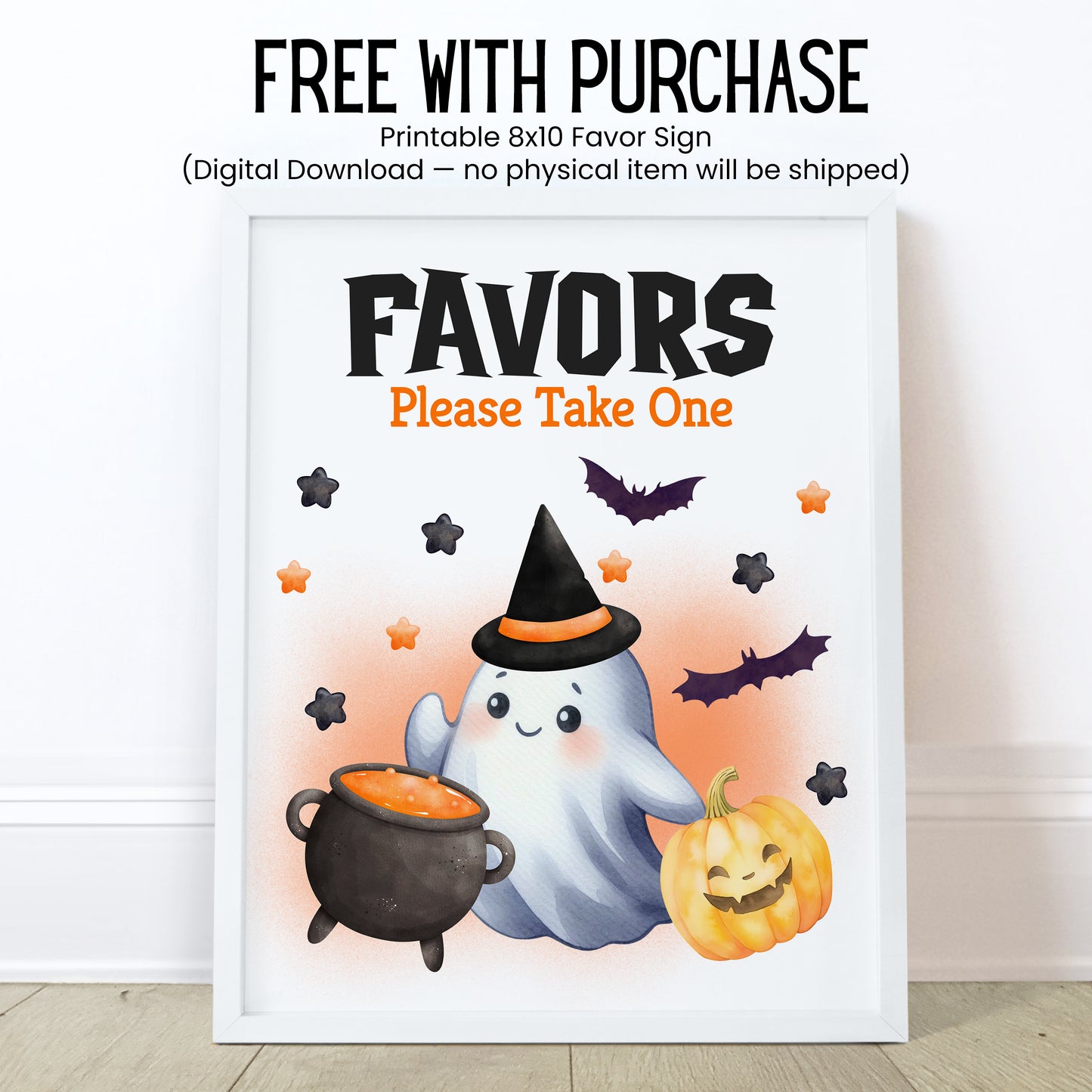 Orange Little Boo Chapstick Favors: Halloween Baby Shower, Fall Party Gift