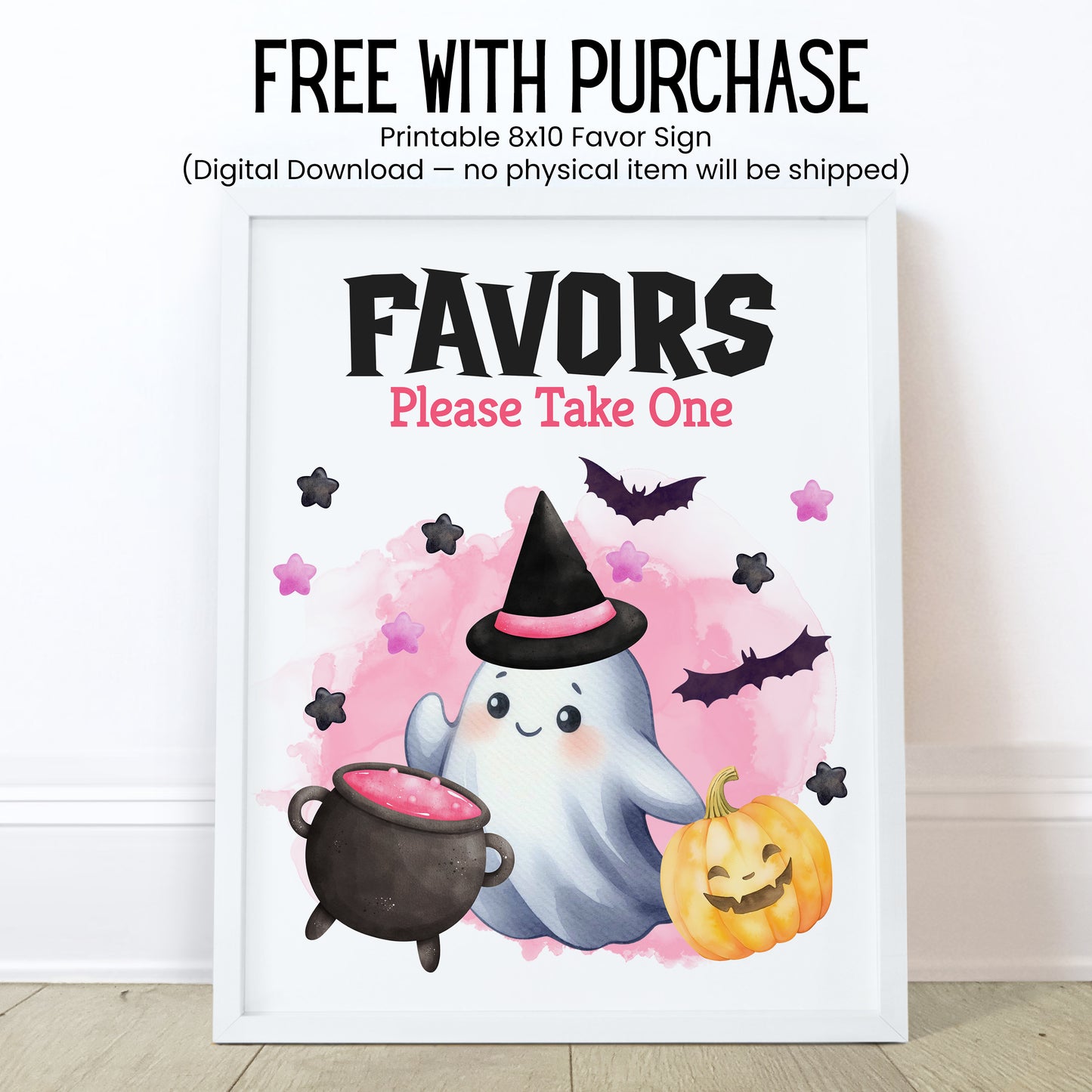 Pink Little Boo Chapstick Favors: Halloween Baby Shower, Girl Fall Party Gift