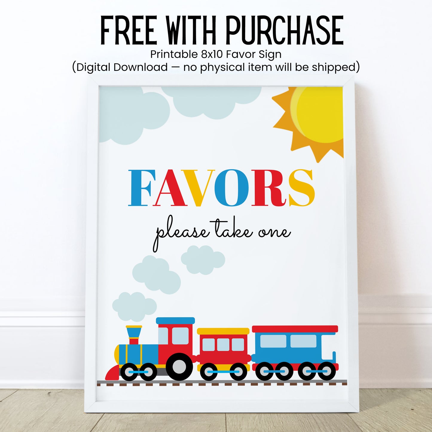 Chugga Chugga Two Two Lip Balm Label Template: Train 2nd Birthday Favor