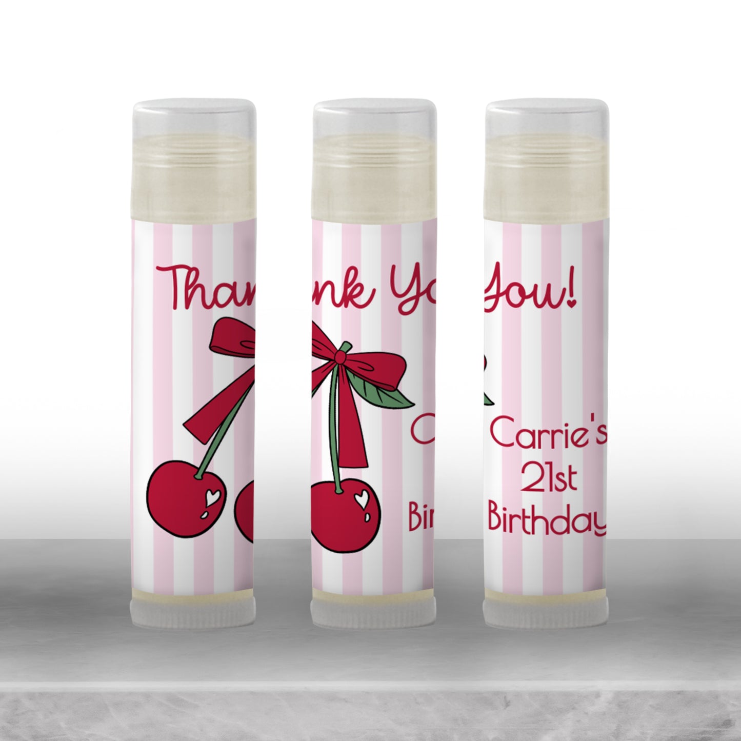 Cherry Party Favors | Chapstick Favor | Red Fruit Birthday Party Favors | Cherry Theme Bachelorette Party | Couquette Party Favor, 2203