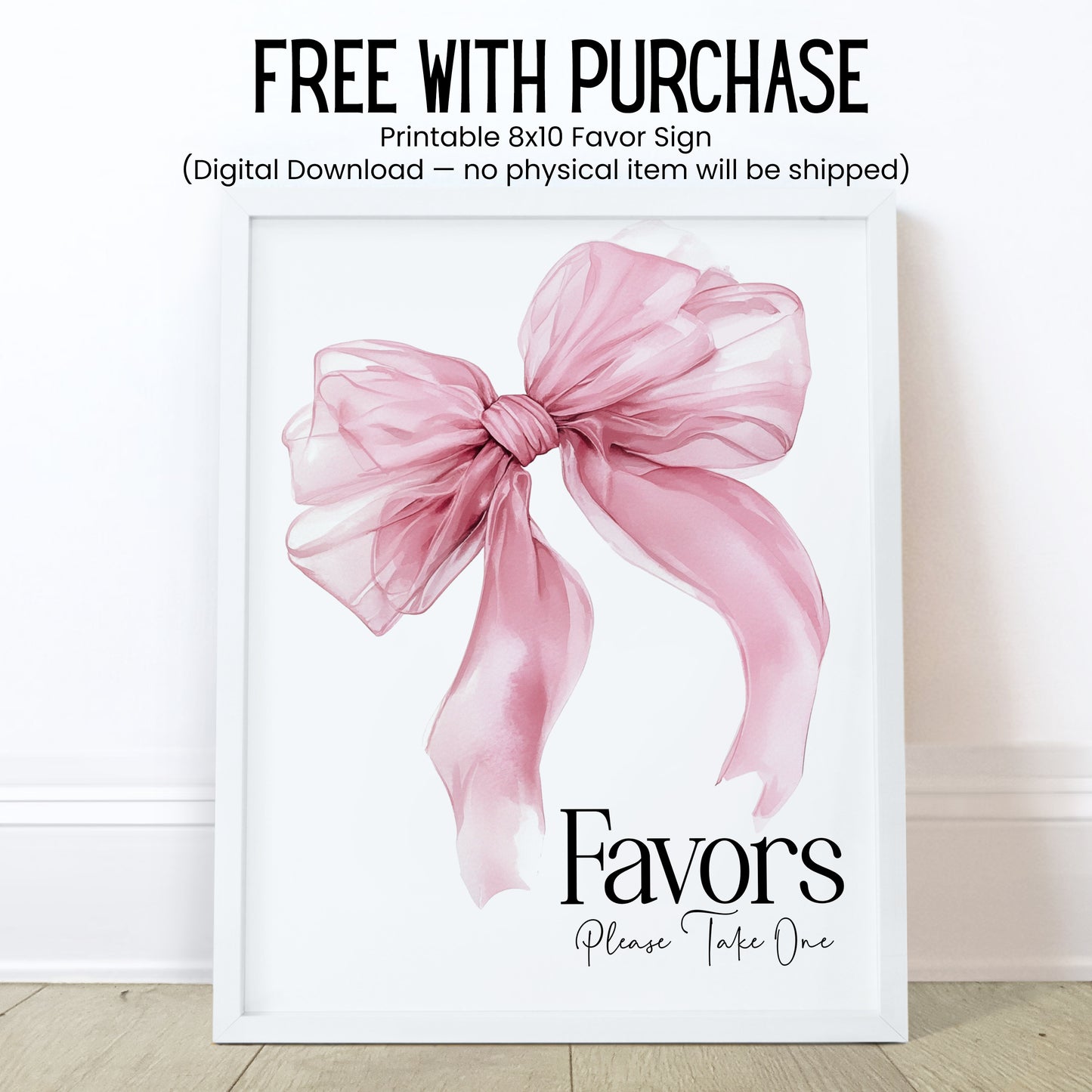 She’s Tying the Knot Lip Balm Label Template: Pink Bow Bridal Shower Favor