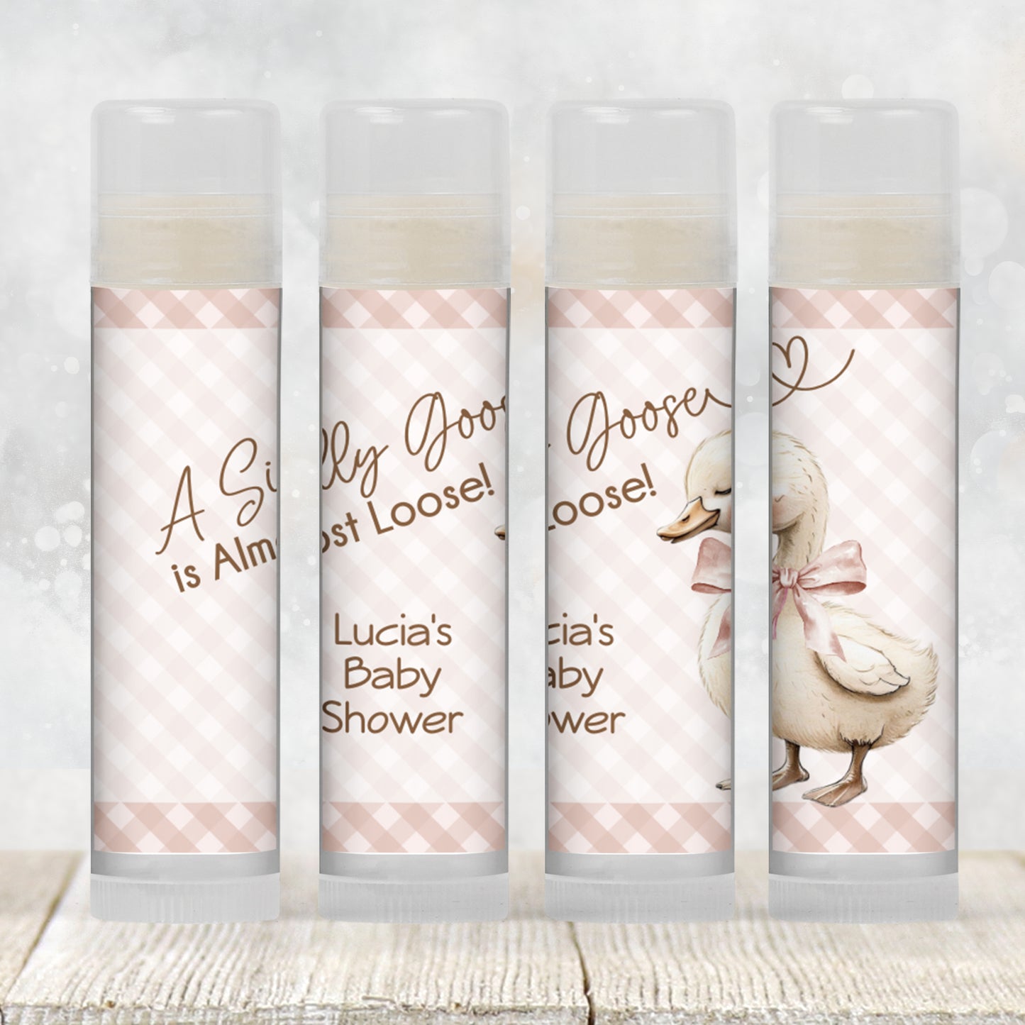 Silly Goose Baby Shower Chapstick Favors: Gender Neutral Guest Gift