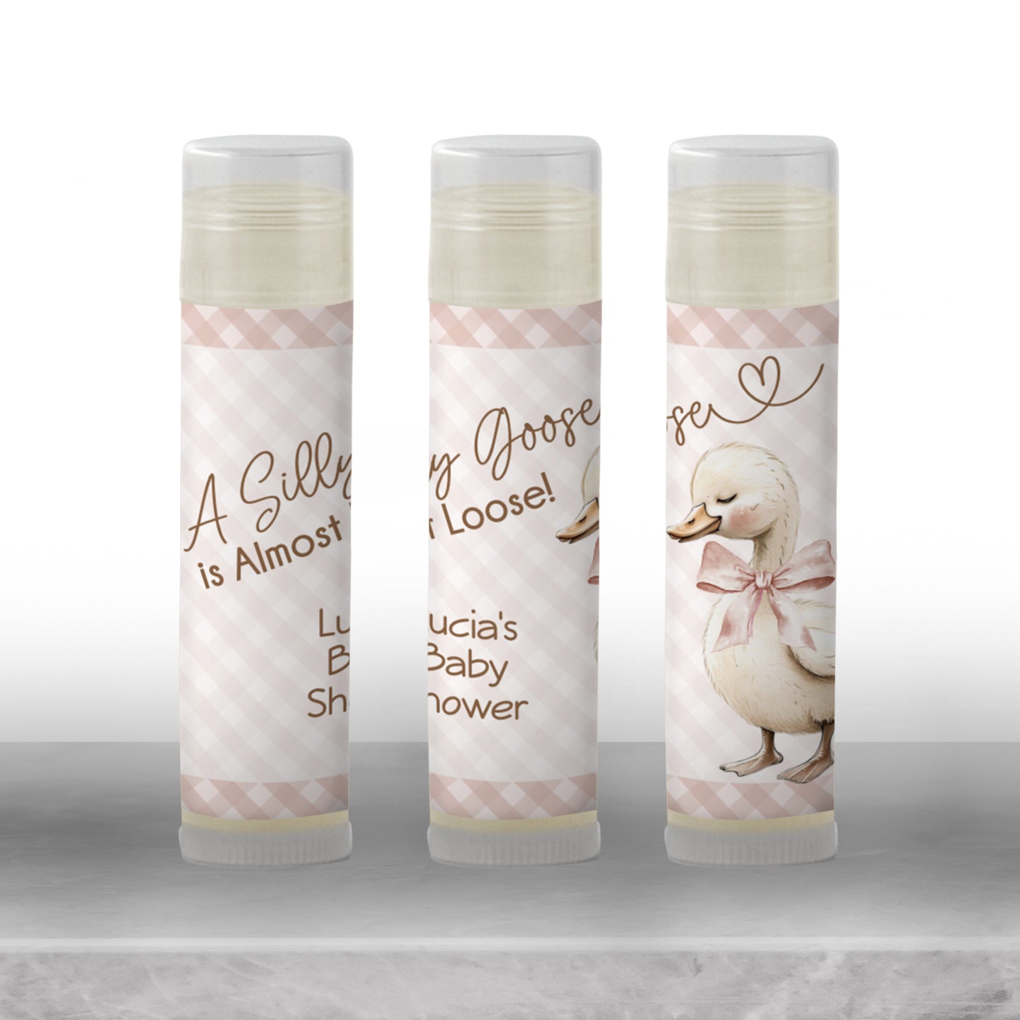 Silly Goose Baby Shower Chapstick Favors: Gender Neutral Guest Gift
