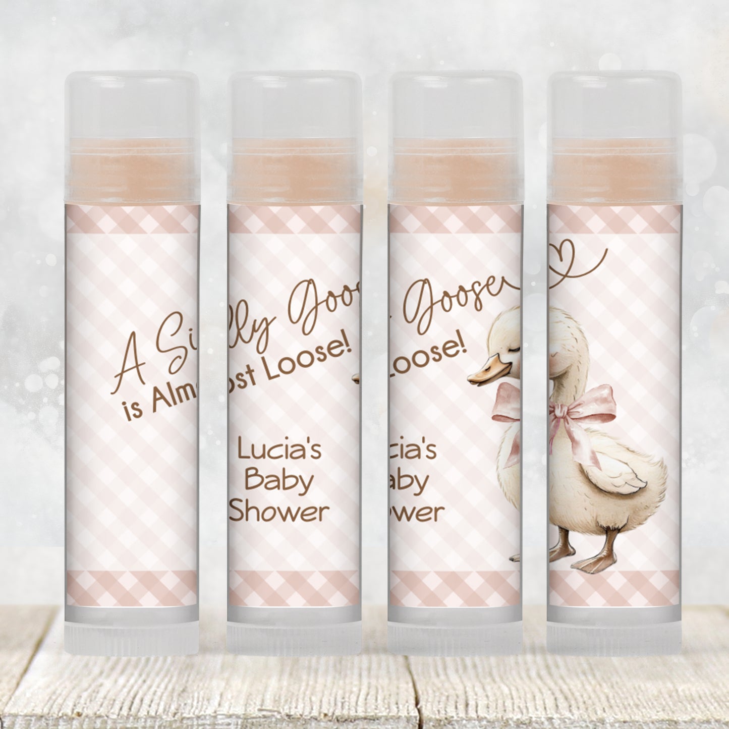 Silly Goose Baby Shower Chapstick Label Template: Gender Neutral (Digital Download)