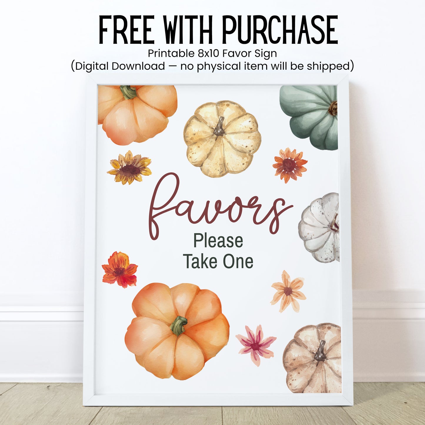Hello Pumpkin Baby Shower Lip Balm Label Template: Fall Party Favor