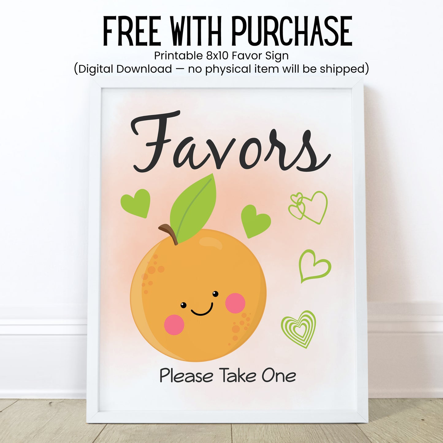 Little Cutie Lip Balm Label TEMPLATE | Citrus Baby Shower Favor | Editable Orange Chapstick Wrapper | A Little Cutie Is On The Way 4000