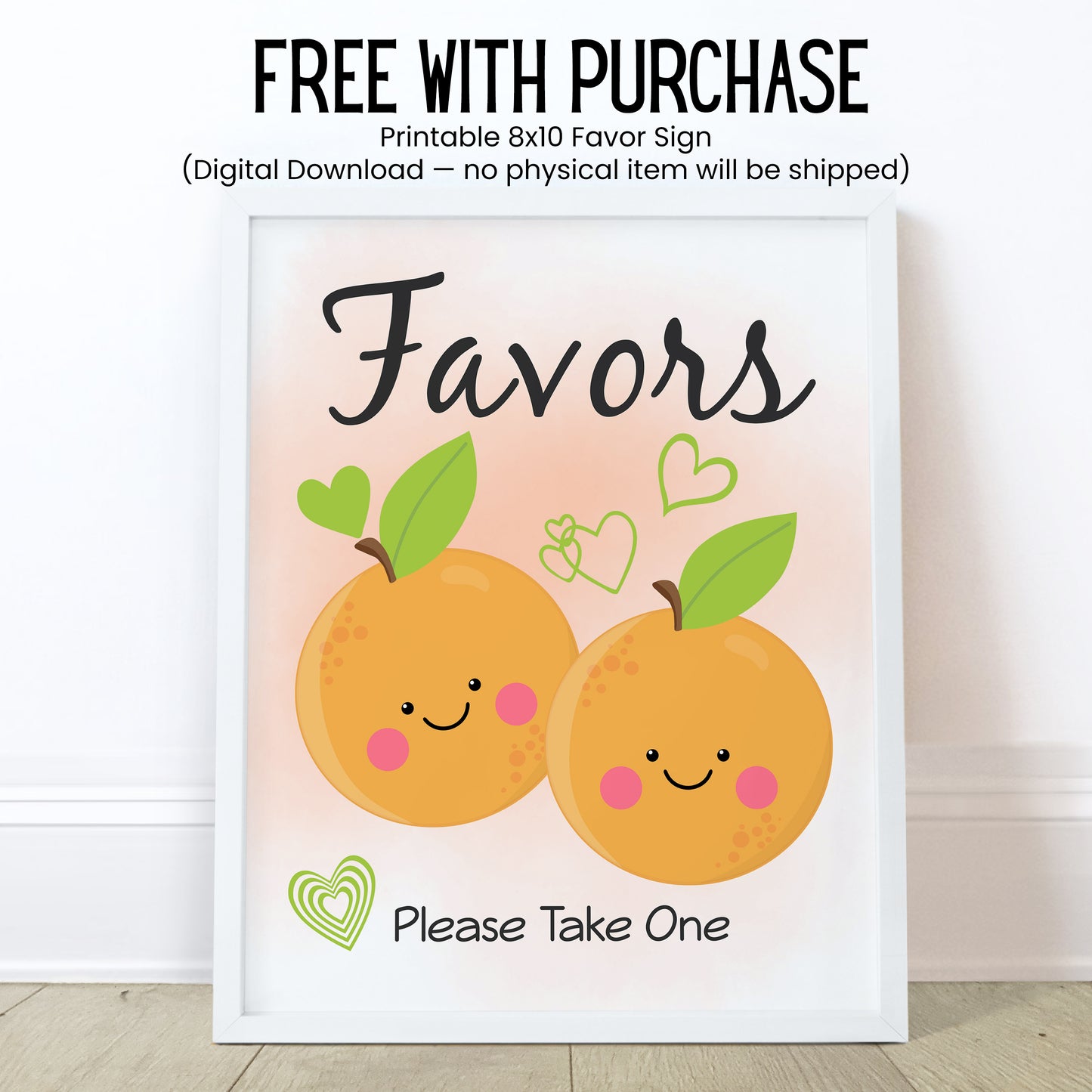 Two Little Cuties Lip Balm Label TEMPLATE | Twin Baby Shower Printable | Editable Orange Citrus Theme Labels for Twin Girls or Boys 4004