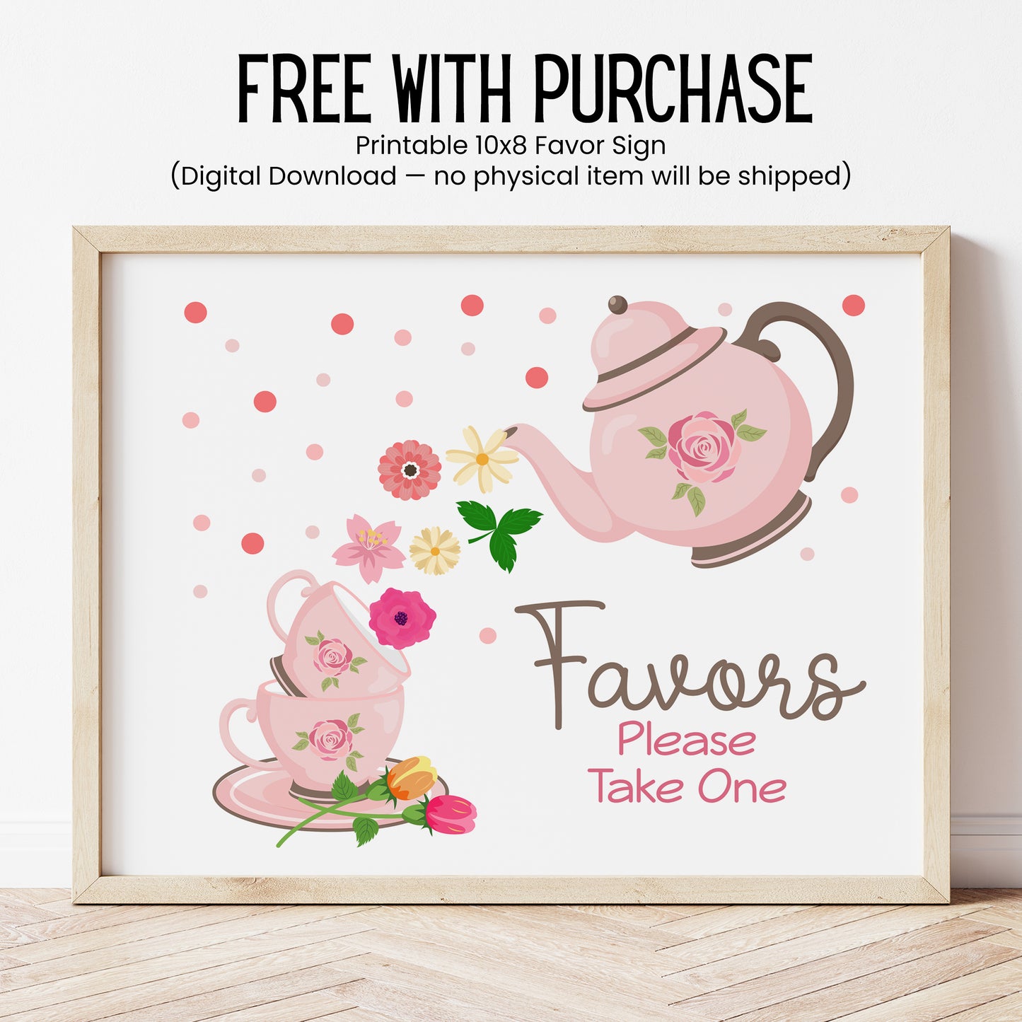 Tea Party Baby Shower Lip Balm Favors: A Baby is Brewing Brunch Guest Gift