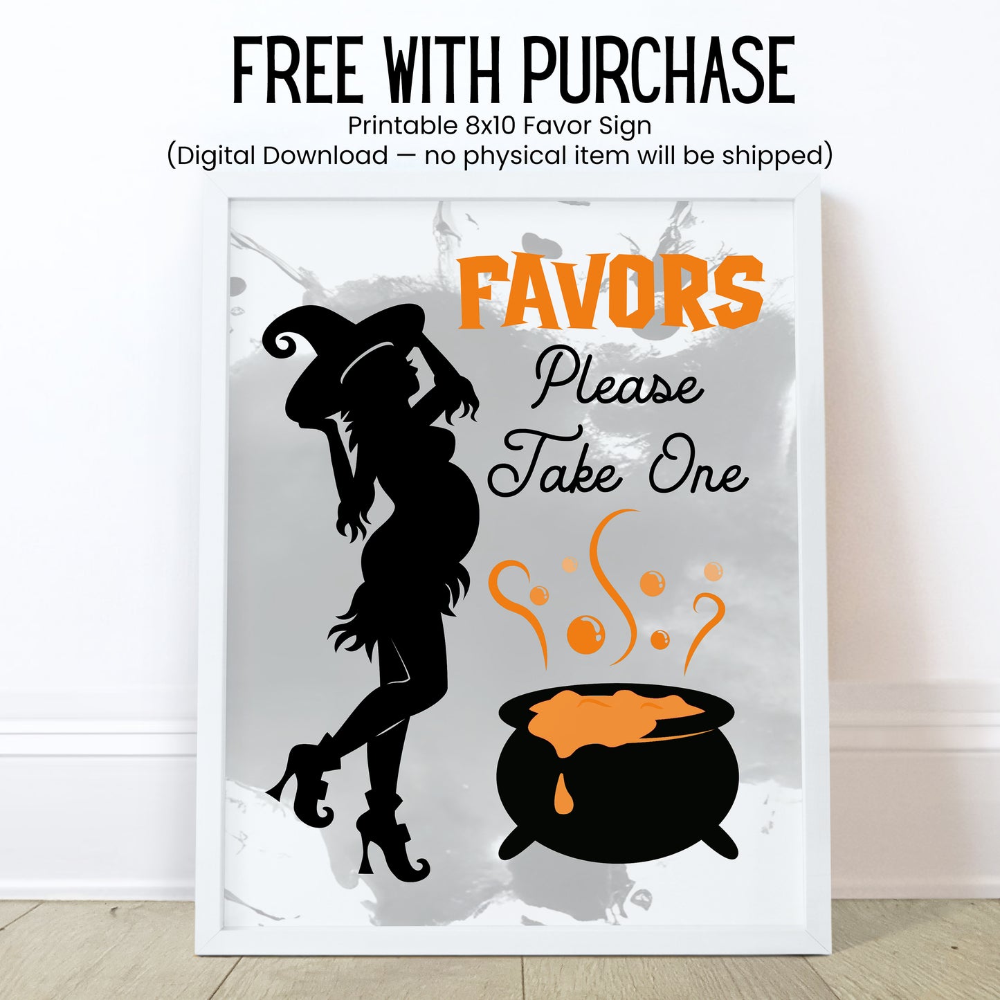 Baby Is Brewing Baby Shower Favors Lip Balm | PRINTED Halloween Witch Cauldron Labels or Lip Balm | October Baby Girl Fall Party Favors 4038