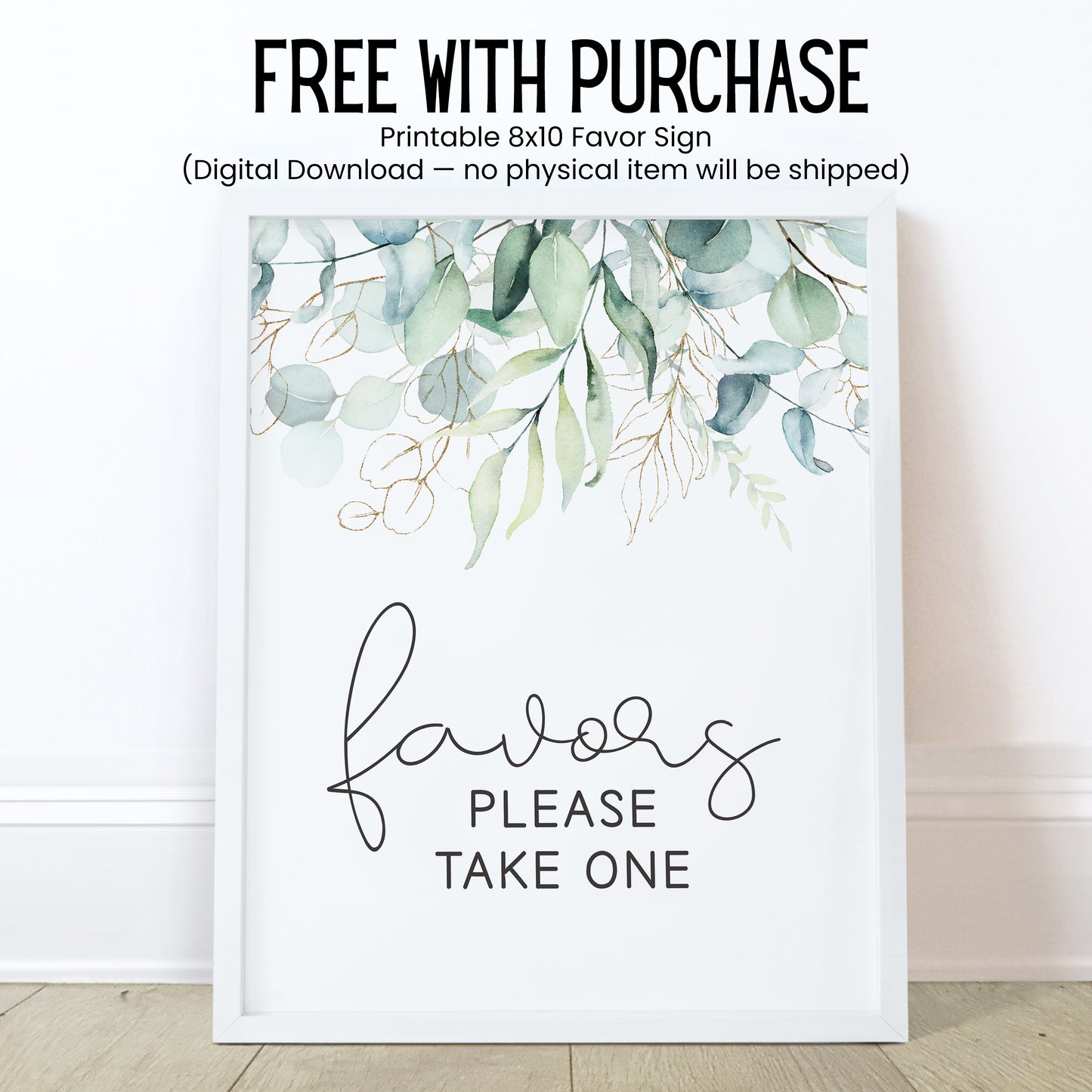 Eucalyptus Bachelorette Favors Lip Balm Label TEMPLATE | Editable Greenery Chapstick Labels | Printable Botanical Bridal Shower Favor 4114