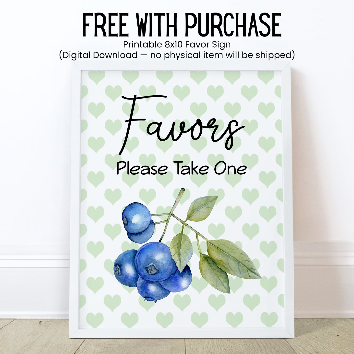 Blueberry Baby Shower Lip Balm Favors: Boy 1st Birthday Guest Gift