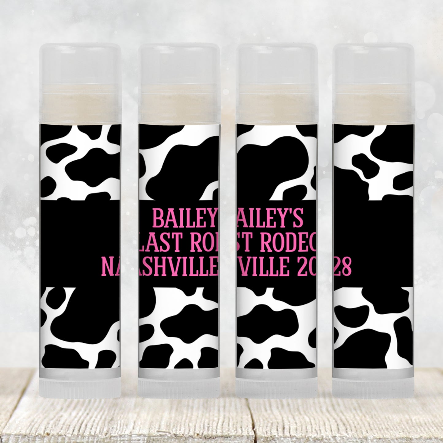 Last Rodeo Bachelorette Party Lip Balm Favor PRINTED | Western Cowgirl Labels or Balms | Nash Bash Final Fling Gift for Bride’s Weekend 4258