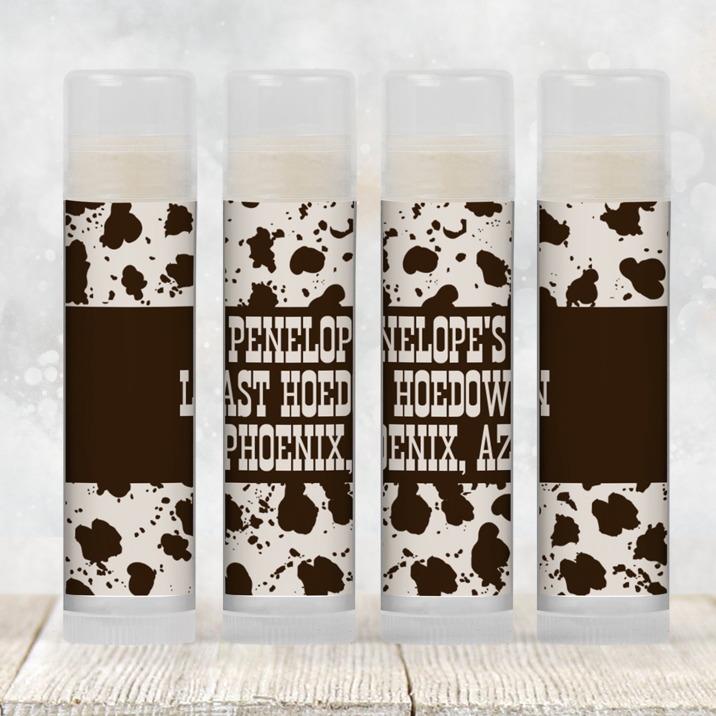 Last Hoedown Bachelorette Lip Balm Favor PRINTED | Cowgirl Western Party Labels or Balms | Final Fling Weekend or Nash Bash Bride Gift 4259