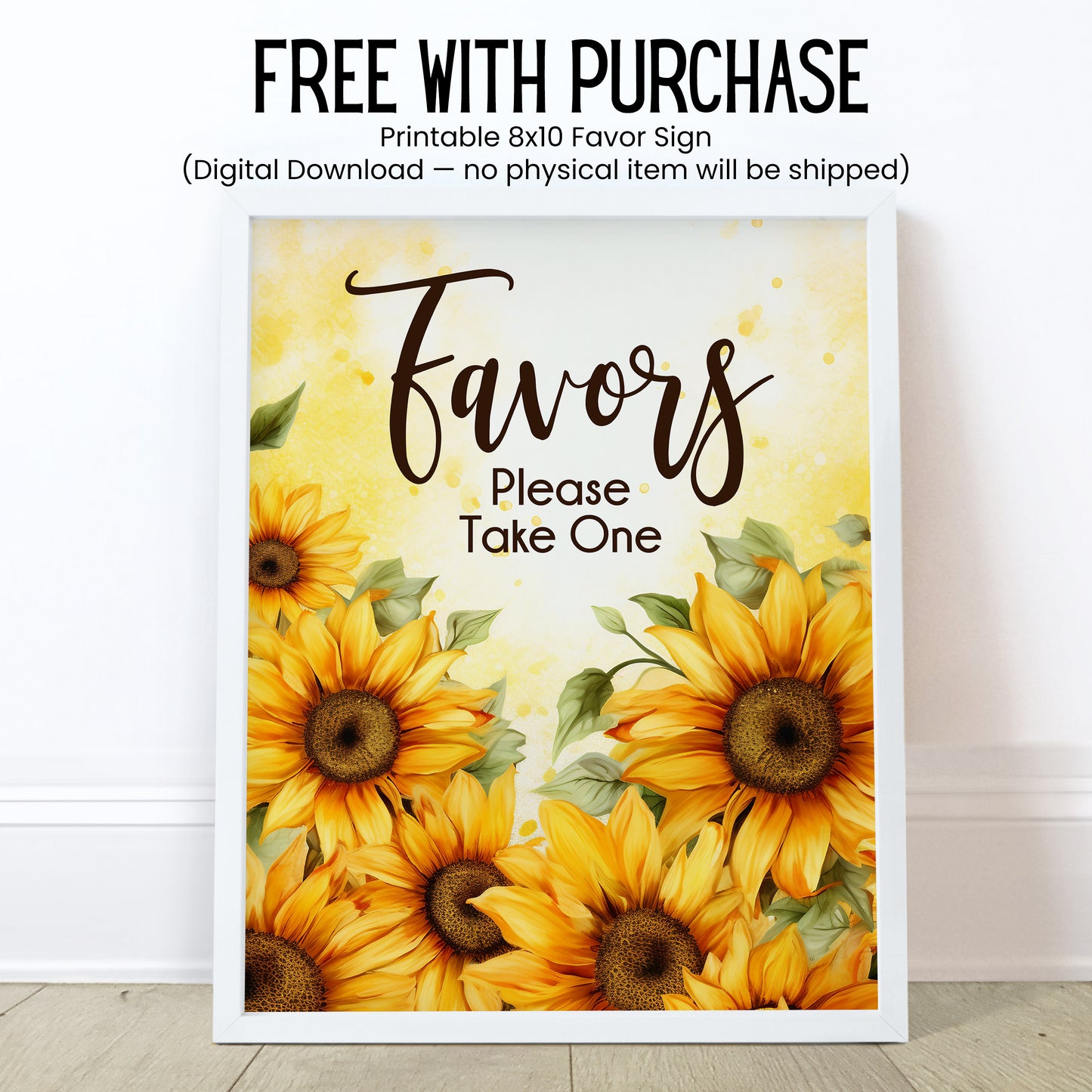Sunflower Baby Shower Favors PRINTED Lip Balm Labels or Lip Balm Favors | Rustic Floral Wedding or Bridal Shower | Fall Guest Gift 4342