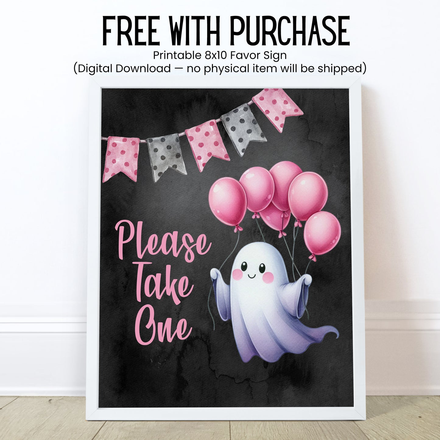 Oh Sheet It’s a Ghoul Baby Shower Favors | Pink Halloween Chapstick | Girl Ghost Baby Shower Party Favor | Spooky Cute Lip Balm Favors, 4802