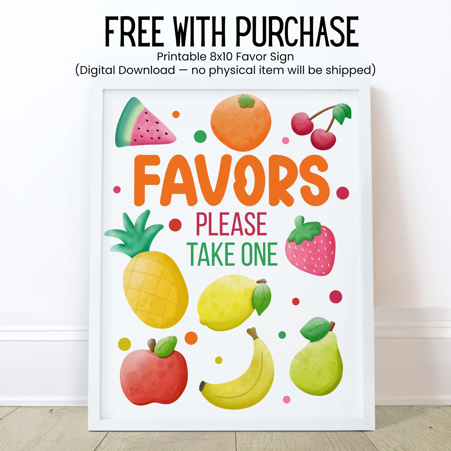 Twotti Frutti 2nd Birthday Favors Lip Balm Label TEMPLATE | Tutti Frutti Girl Party | Editable Fruit Theme Printable Chapstick Sticker 6001