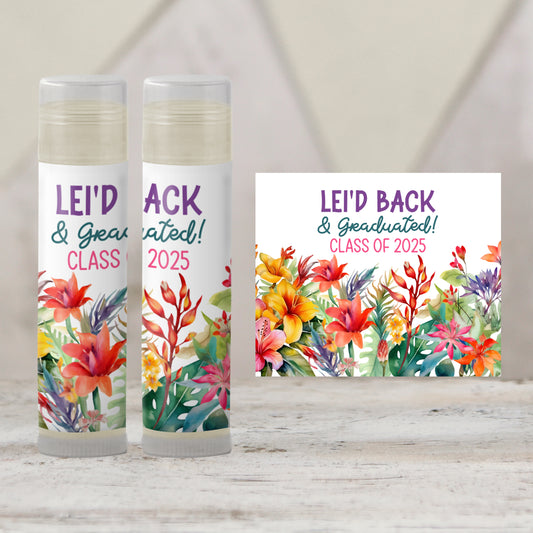 Luau Chapstick Favors: Hawaiian Baby Shower, Tropical Party Gift