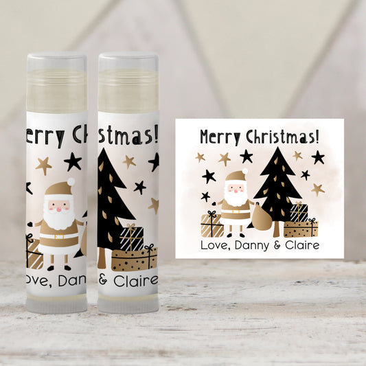 Scandinavian Christmas Lip Balm Favors: Nordic Holiday Guest Gift