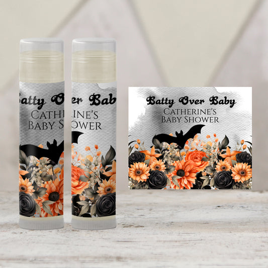 Batty for Baby Chapstick Favors: Halloween Baby Shower, October Party Gift